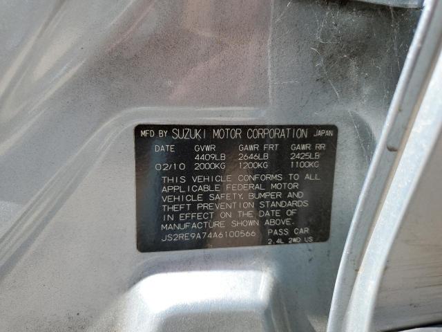 Photo 10 from auction – 2010 SUZUKI KIZASHI SL with VIN JS2RE9A74A6100566