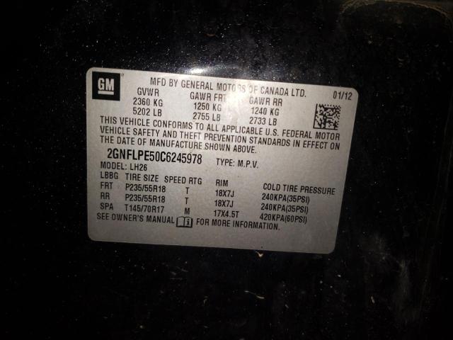 Photo 10 from auction – 2012 CHEVROLET EQUINOX LT with VIN 2GNFLPE50C6245978