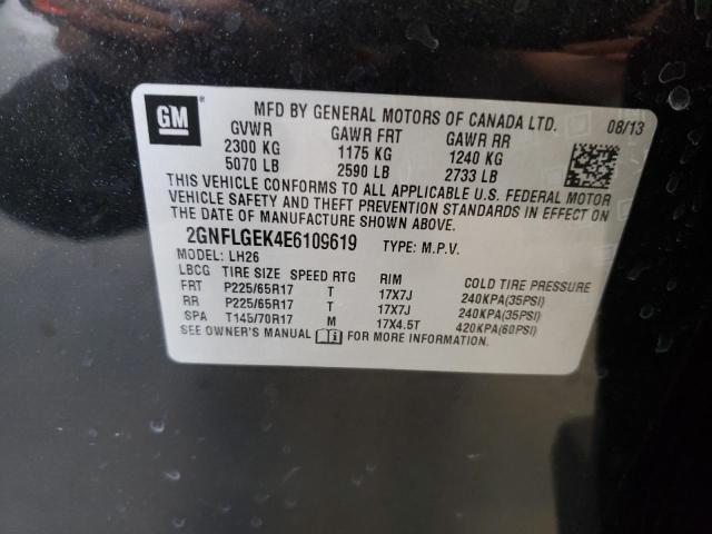 Photo 10 from auction – 2014 CHEVROLET EQUINOX LT with VIN 2GNFLGEK4E6109619
