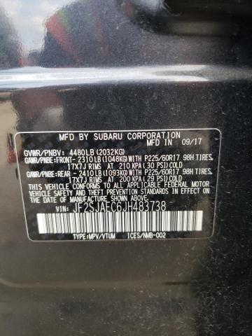 Photo 10 from auction – 2018 SUBARU FORESTER 2 with VIN JF2SJAEC6JH483738