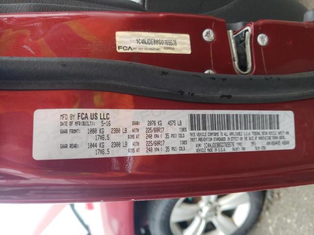 Photo 10 from auction – 2016 JEEP COMPASS LA with VIN 1C4NJDEB8GD765576