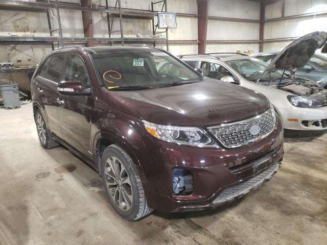 KIA SORENTO SX 2014 with VIN 5XYKWDA76EG535796 - Photo from auction