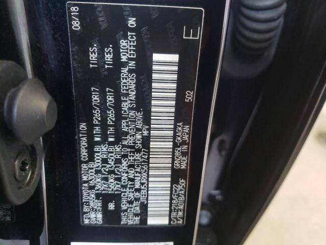 Photo 10 from auction – 2019 TOYOTA 4RUNNER TR with VIN JTEBU5JRXK5617477