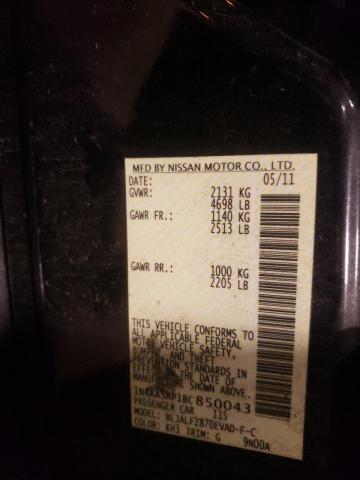 Photo 10 from auction – 2011 NISSAN MAXIMA S with VIN 1N4AA5AP1BC850043