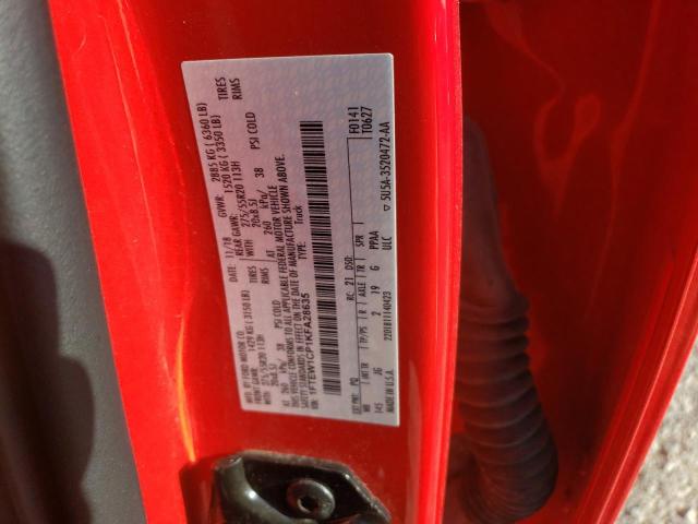 Photo 10 from auction – 2019 FORD F150 SUPER with VIN 1FTEW1CP1KFA28635