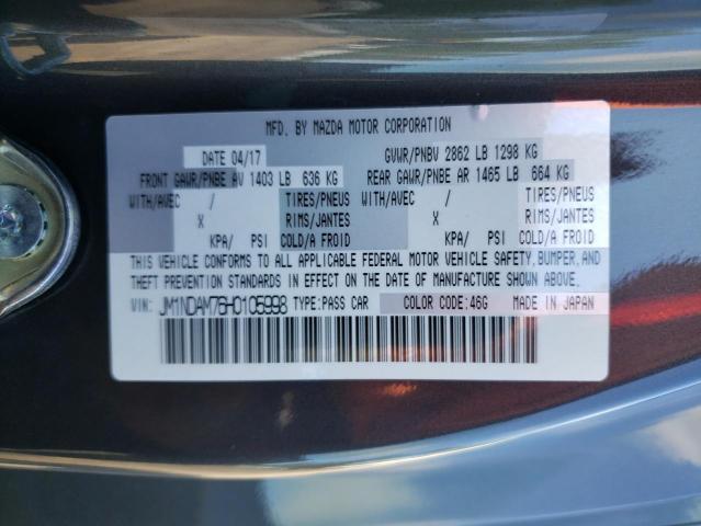 Photo 10 from auction – 2017 MAZDA MX-5 MIATA with VIN JM1NDAM76H0105998