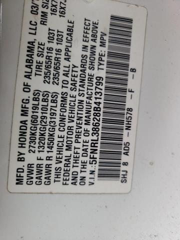 Photo 10 from auction – 2008 HONDA ODYSSEY EX with VIN 5FNRL38628B413799