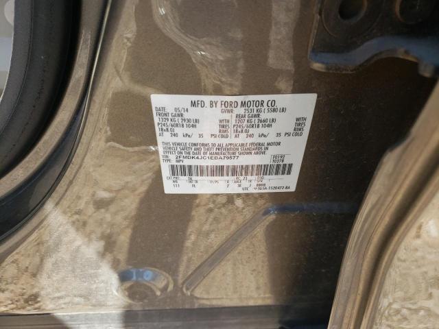 Photo 10 from auction – 2014 FORD EDGE SEL with VIN 2FMDK4JC1EBA79577