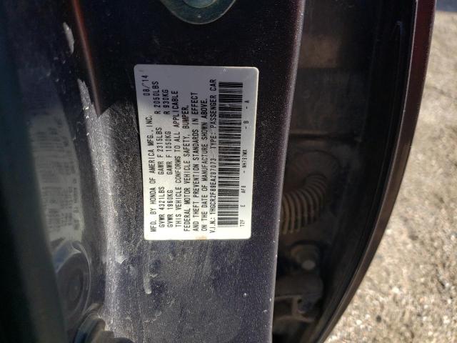 Photo 10 from auction – 2014 HONDA ACCORD EXL with VIN 1HGCR2F89EA297073