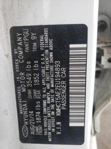 Photo 10 from auction – 2014 HYUNDAI ACCENT GLS with VIN KMHCT5AE2EU194893
