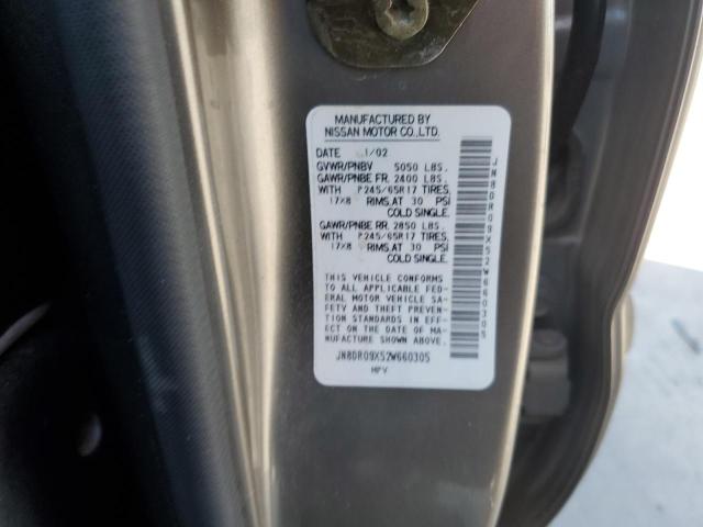 Photo 10 from auction – 2002 NISSAN PATHFINDER with VIN JN8DR09X52W660305