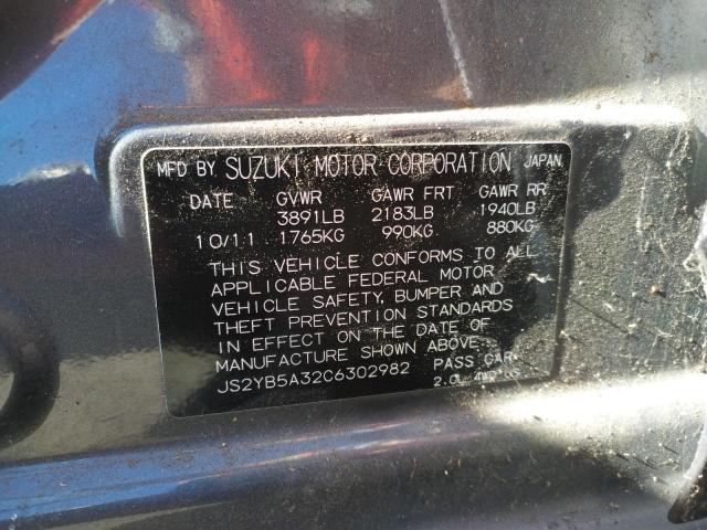 Photo 10 from auction – 2012 SUZUKI SX4 with VIN JS2YB5A32C6302982