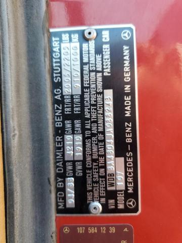 Photo 10 from auction – 1988 MERCEDES-BENZ 560 SL with VIN WDBBA48D4JA088243