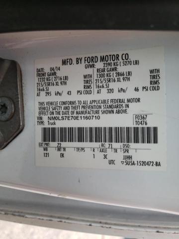 Photo 10 from auction – 2014 FORD TRANSIT CO with VIN NM0LS7E70E1160710