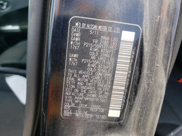 Photo 10 from auction – 2011 NISSAN JUKE S with VIN JN8AF5MR6BT015861