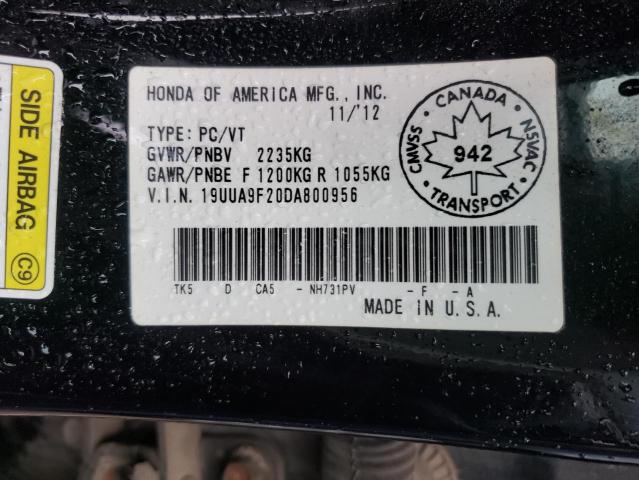 Photo 10 from auction – 2013 ACURA TL with VIN 19UUA9F20DA800956