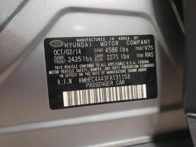 Photo 10 from auction – 2015 HYUNDAI SONATA HYB with VIN KMHEC4A43FA131153