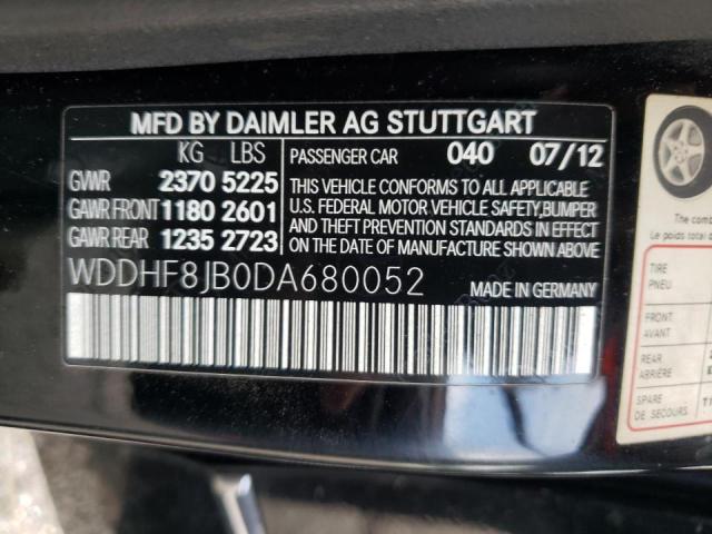 Photo 10 from auction – 2013 MERCEDES-BENZ E 350 4MAT with VIN WDDHF8JB0DA680052