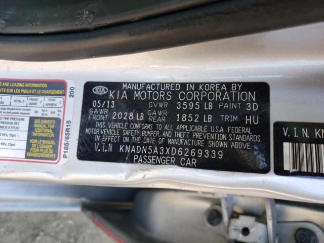 Фото 10 с аукциона – 2013 KIA RIO EX с VIN KNADN5A3XD6269339