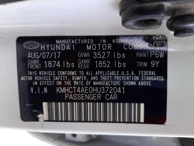 Photo 10 from auction – 2017 HYUNDAI ACCENT SE with VIN KMHCT4AE0HU372041