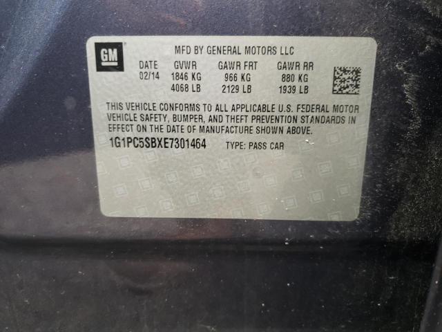Photo 10 from auction – 2014 CHEVROLET CRUZE LT with VIN 1G1PC5SBXE7301464
