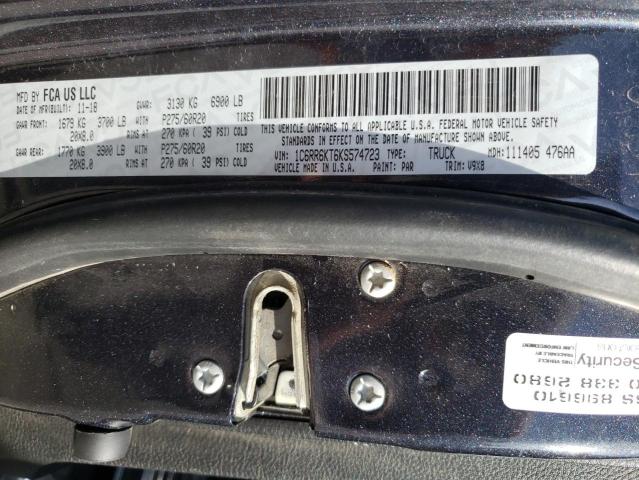 Photo 10 from auction – 2019 RAM 1500 CLASS with VIN 1C6RR6KT6KS574723
