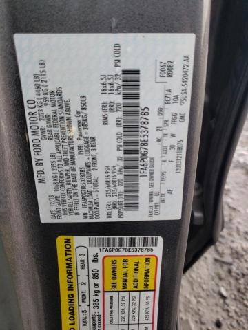 Photo 10 from auction – 2014 FORD FUSION S with VIN 1FA6P0G78E5378785