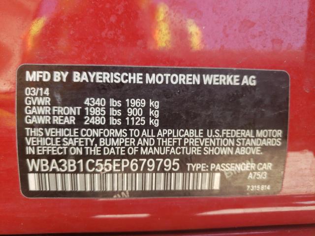 Photo 10 from auction – 2014 BMW 320 I with VIN WBA3B1C55EP679795