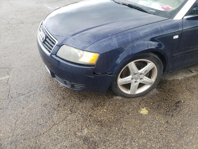 Photo 9 from auction – 2004 AUDI A4 QUATTRO with VIN WAUDT48H34K017862