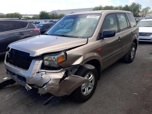 Photo 2 from auction – 2007 HONDA PILOT LX with VIN 2HKYF18167H519832
