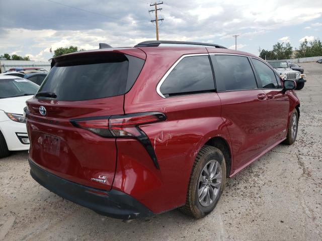 Photo 4 from auction – 2021 TOYOTA SIENNA LE with VIN 5TDBSKFC0MS020350