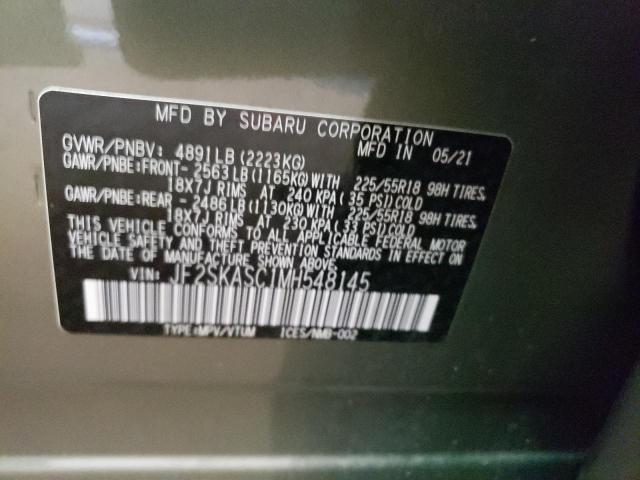 Photo 10 from auction – 2021 SUBARU FORESTER L with VIN JF2SKASC1MH548145