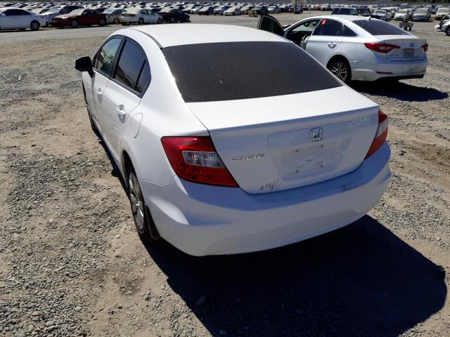 Photo 3 from auction – 2012 HONDA CIVIC LX with VIN 19XFB2F57CE312301