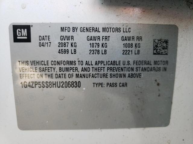 Photo 10 from auction – 2017 BUICK LACROSSE E with VIN 1G4ZP5SS8HU206830