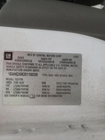 Photo 10 from auction – 2008 CHEVROLET EXPRESS G3 with VIN 1GAHG39K281156298