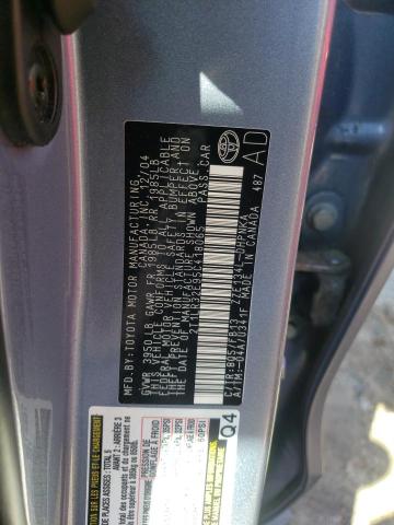 Photo 10 from auction – 2005 TOYOTA COROLLA MA with VIN 2T1LR32E95C418065