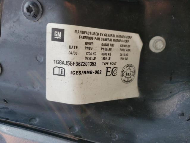 Photo 10 from auction – 2006 SATURN ION LEVEL with VIN 1G8AJ55F36Z201353