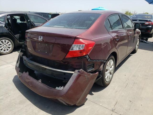 Photo 4 from auction – 2012 HONDA CIVIC LX with VIN 19XFB2F5XCE079479