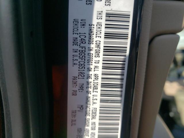 Photo 10 from auction – 2015 JEEP GRAND CHER with VIN 1C4RJFBG5FC651021