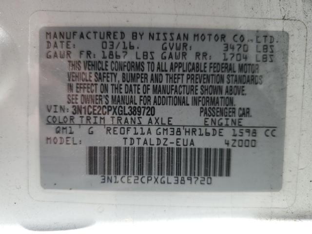 Photo 10 from auction – 2016 NISSAN VERSA NOTE with VIN 3N1CE2CPXGL389720