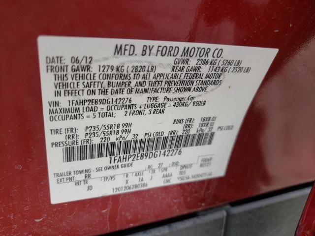 Photo 10 from auction – 2013 FORD TAURUS SEL with VIN 1FAHP2E89DG142276