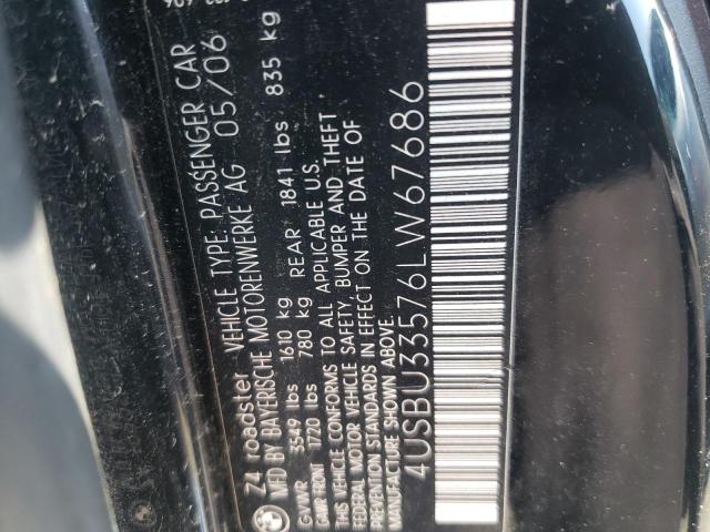 Photo 10 from auction – 2006 BMW Z4 3.0 with VIN 4USBU33576LW67686