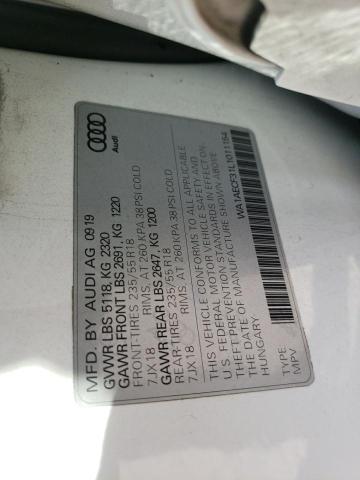 Photo 10 from auction – 2020 AUDI Q3 PREMIUM with VIN WA1AECF31L1011154