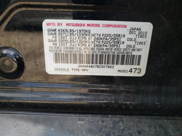 Photo 10 from auction – 2011 MITSUBISHI OUTLANDER with VIN JA4AR4AU7BZ007863