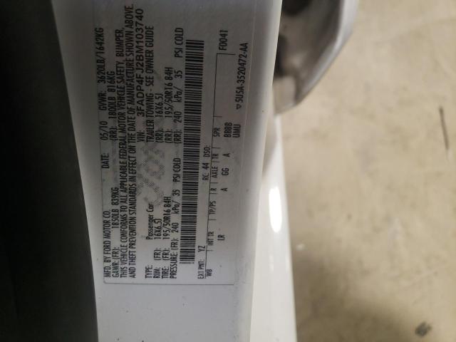 Photo 10 from auction – 2011 FORD FIESTA SES with VIN 3FADP4FJ2BM103740
