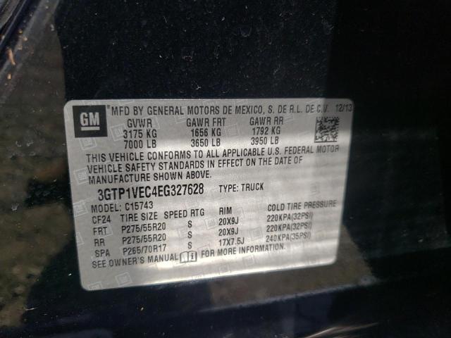 Photo 10 from auction – 2014 GMC SIERRA C15 with VIN 3GTP1VEC4EG327628