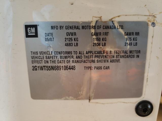 Photo 10 from auction – 2008 CHEVROLET IMPALA LT with VIN 2G1WT55N689106448