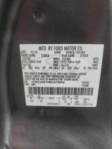 Photo 10 from auction – 2011 FORD ESCAPE LIM with VIN 1FMCU0E76BKA79054