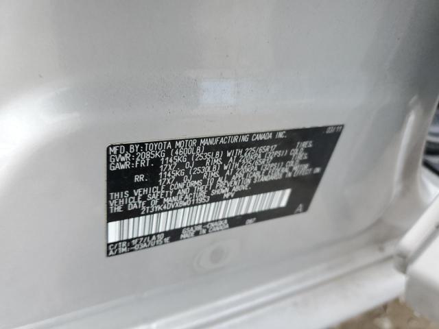 Photo 10 from auction – 2011 TOYOTA RAV4 LIMIT with VIN 2T3YK4DVXBW011953