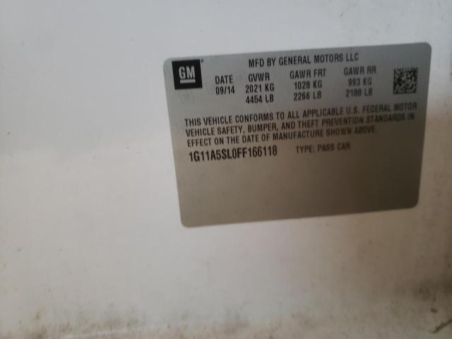Photo 10 from auction – 2015 CHEVROLET MALIBU LS with VIN 1G11A5SL0FF166118